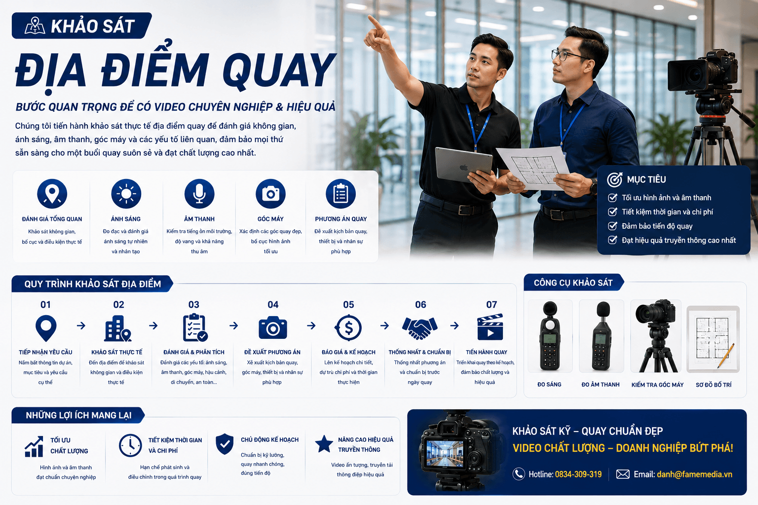 Khảo sát địa điểm quay