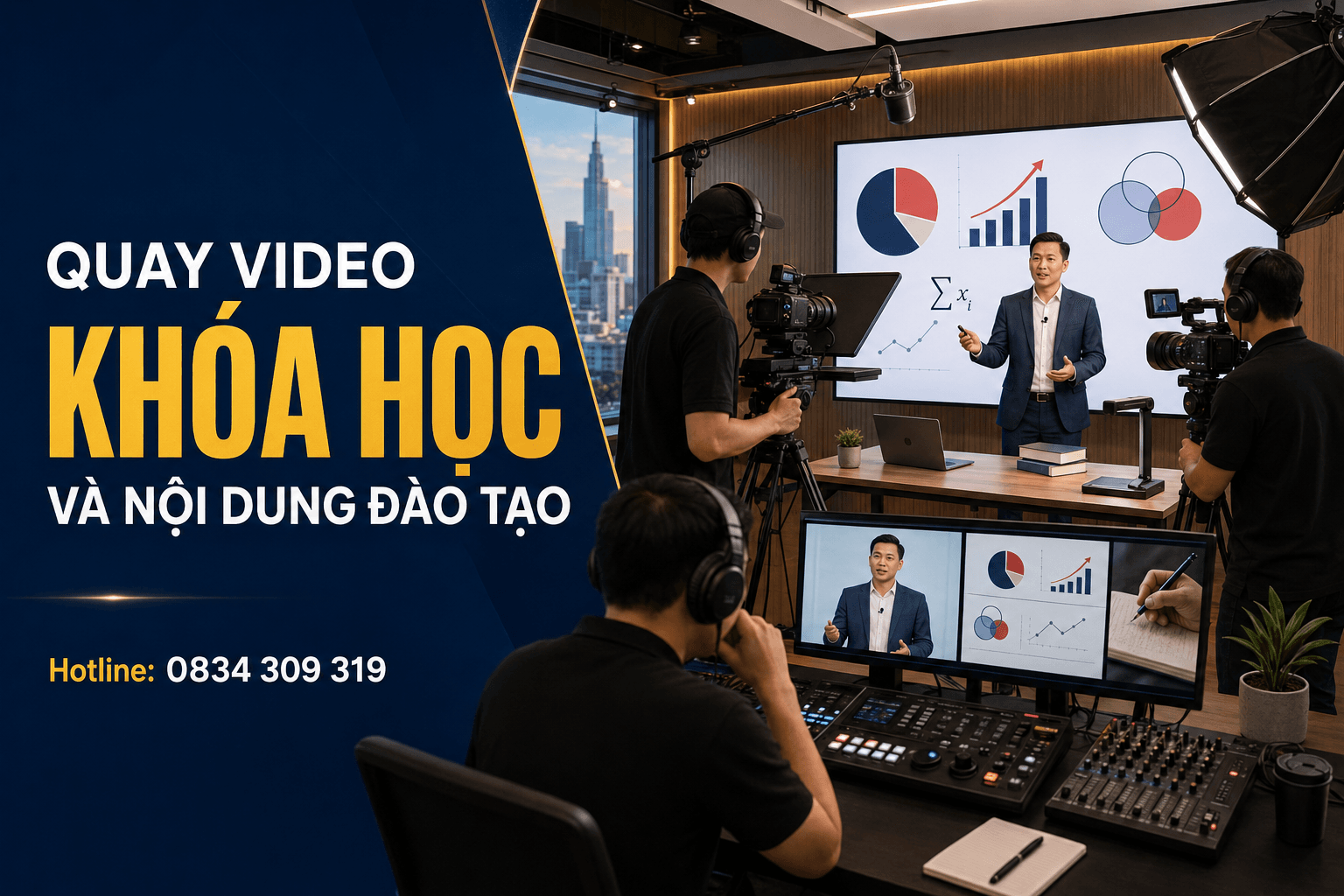 Quay video khóa học và nội dung đào tạo