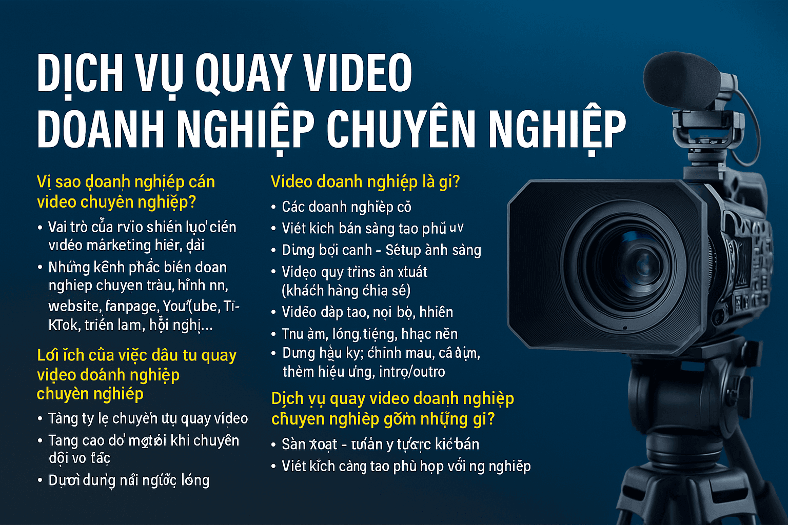 Quay Phim Quảng Cáo Công Ty