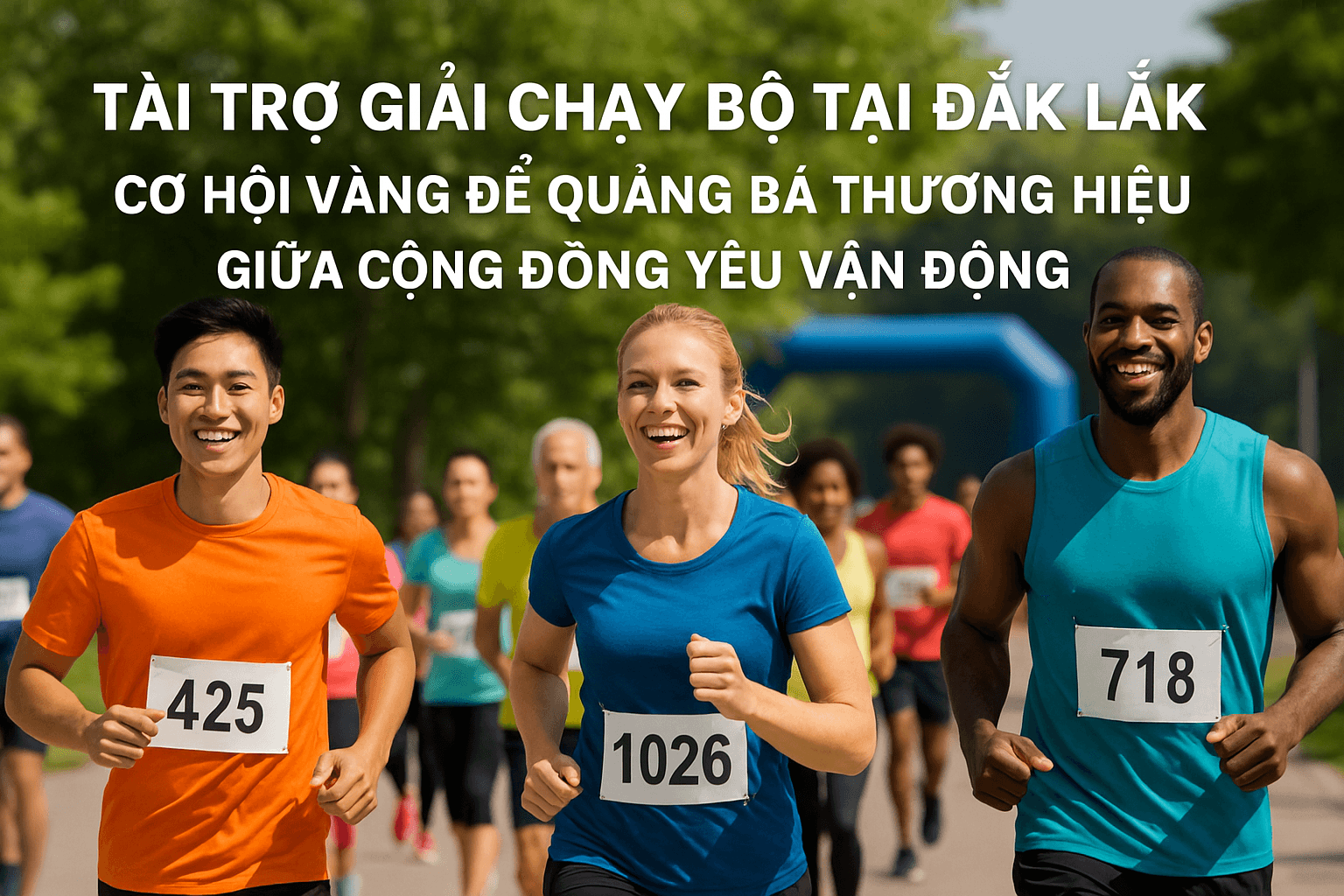 Tài trợ giải chạy bộ tại Đắk Lắk