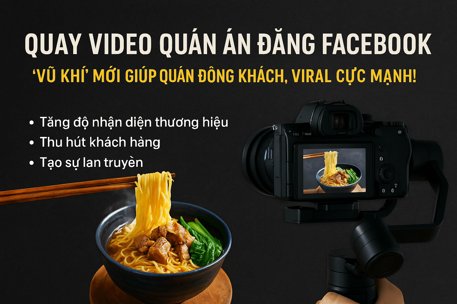 Quay Video Quán Ăn Đăng Facebook
