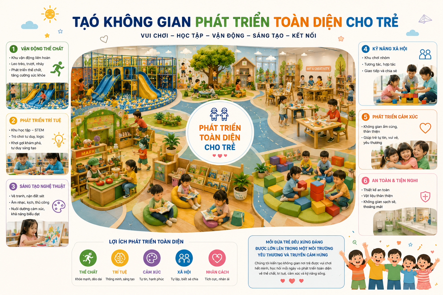 Tạo Không Gian Phát Triển Toàn Diện Cho Trẻ
