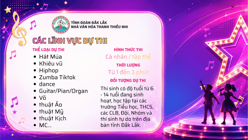 Cuộc thi Tìm kiếm tài năng nhí Đắk Lắk 2026 là chương trình gì