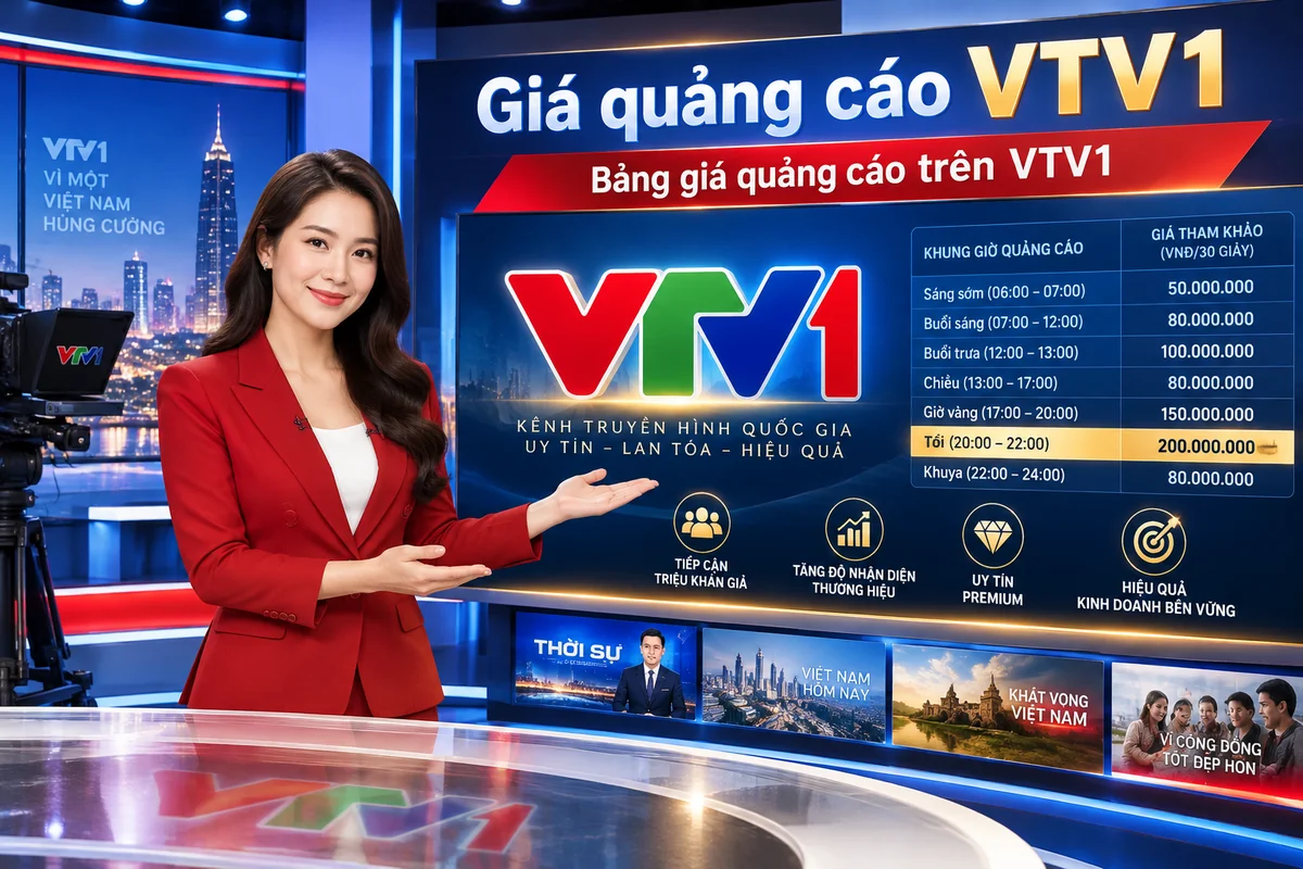 Giá quảng cáo VTV1